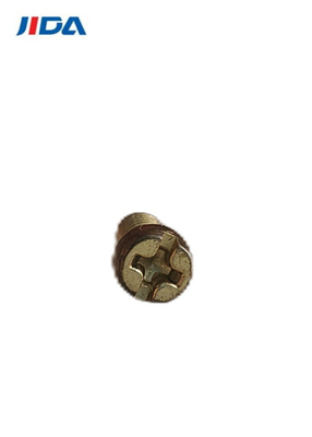 مزيج النحاس مشقوق مسامير آلة فيليبس جولة الذيل M3.5x6.6mm