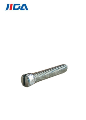 M3 X 16mm جولة مشقوق رئيس آلة المسمار الأزرق الأبيض الزنك
